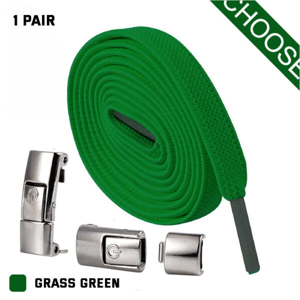 Press Lock Shoelaces Without Ties Elastic Laces Sneaker 8MM Widened Flat No Tie Shoe Laces Kids Shoelace For Shoes - Image 10
