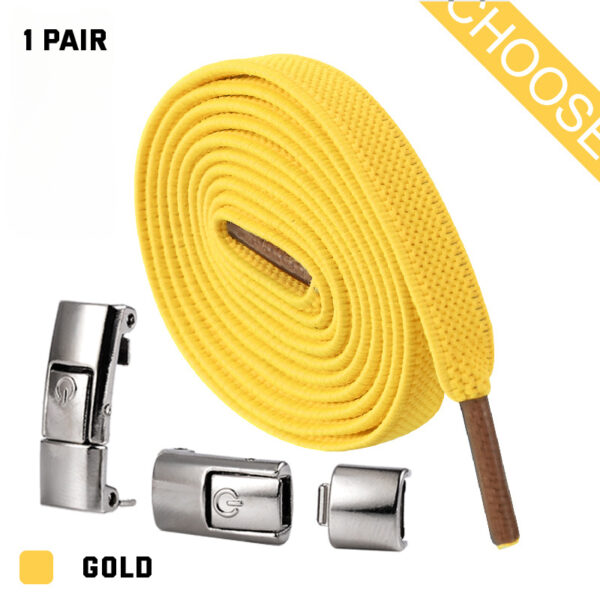Press Lock Shoelaces Without Ties Elastic Laces Sneaker 8MM Widened Flat No Tie Shoe Laces Kids Shoelace For Shoes - Image 3